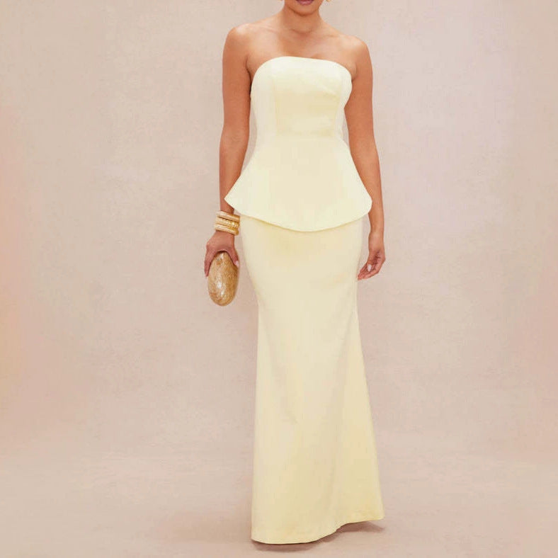 Chic Ruffled-edge Two Piece Set for Elegant Occasions