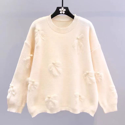 Womens Soft Fashionable Knit Sweater - Stylish Casual Top