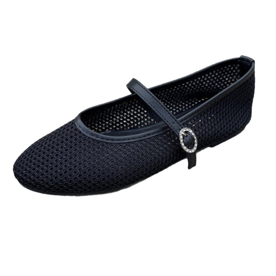 Womens Mesh Cutout Mary Jane Shoes - Stylish and Comfortable