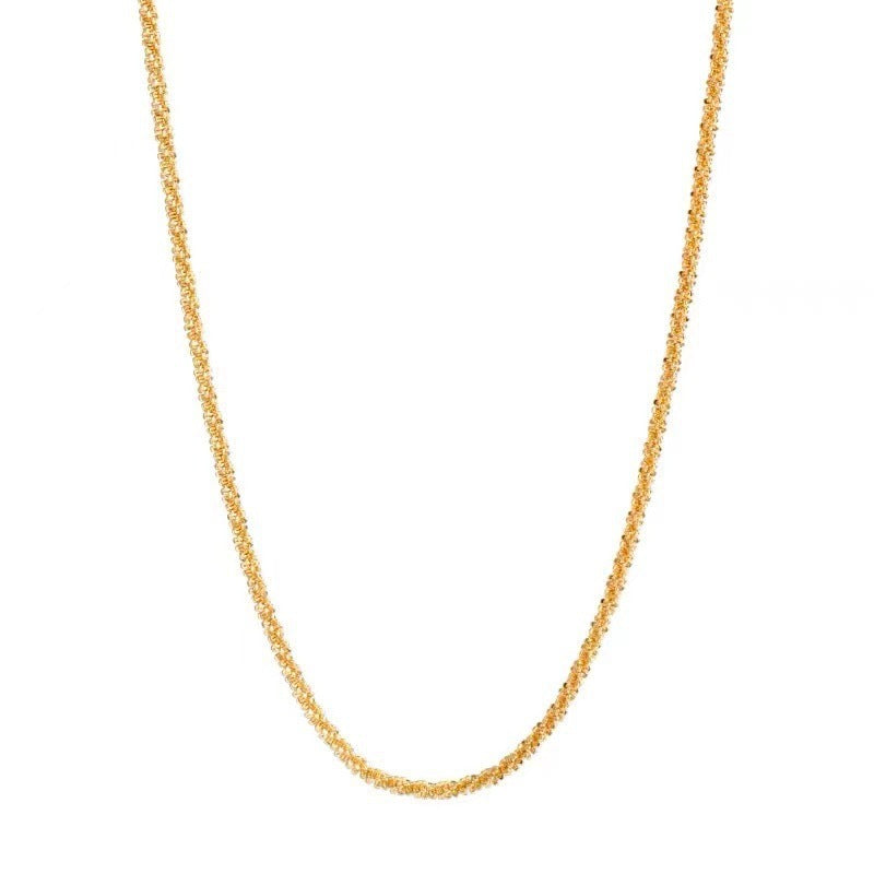 Starry Sky Sparkling Titanium Steel Necklace for Women