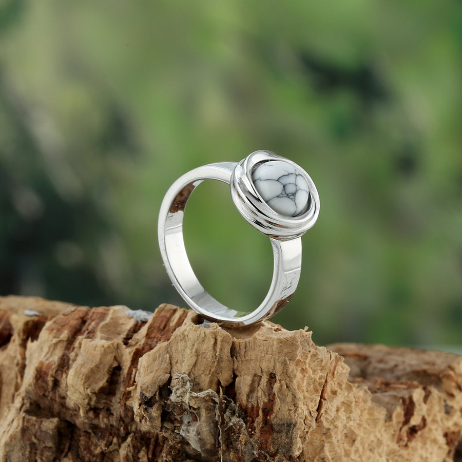 Elegant Titanium Steel Cats-eye Stone Women's Ring