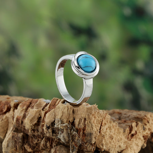 Elegant Titanium Steel Cats-eye Stone Women's Ring
