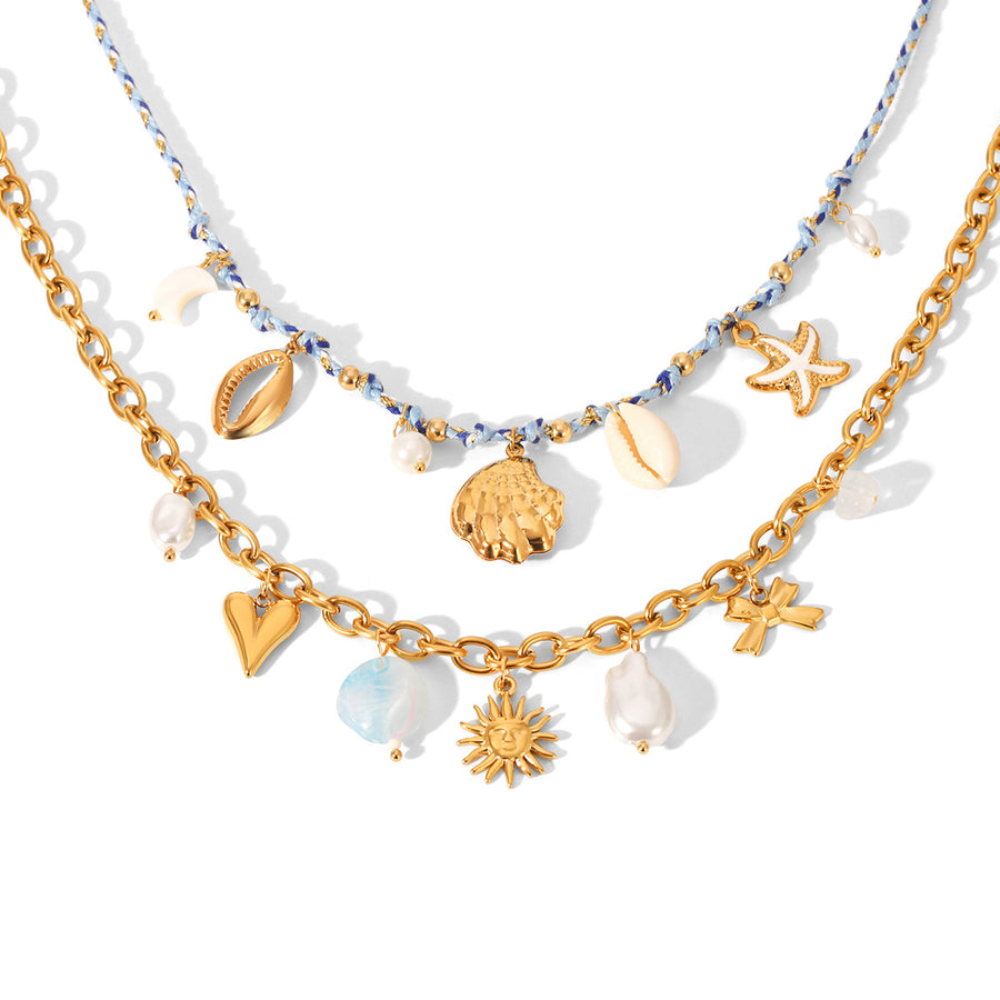 Ocean Series Stainless Steel Necklace - Stylish & Durable