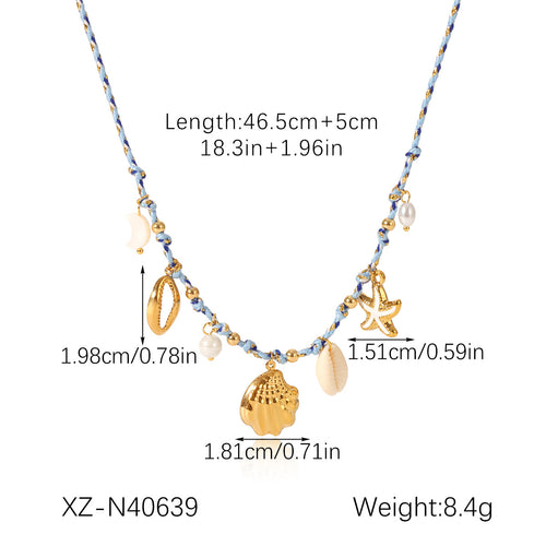 Ocean Series Stainless Steel Necklace - Stylish & Durable