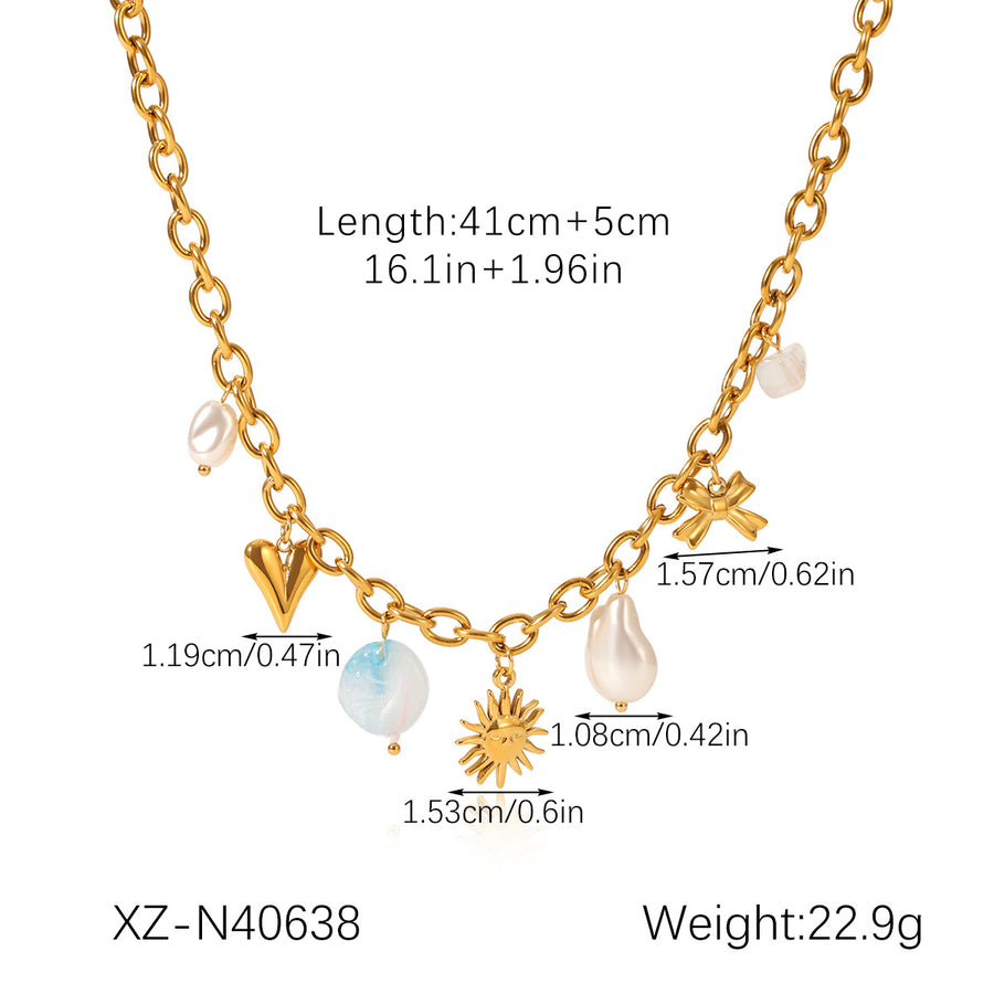 Ocean Series Stainless Steel Necklace - Stylish & Durable