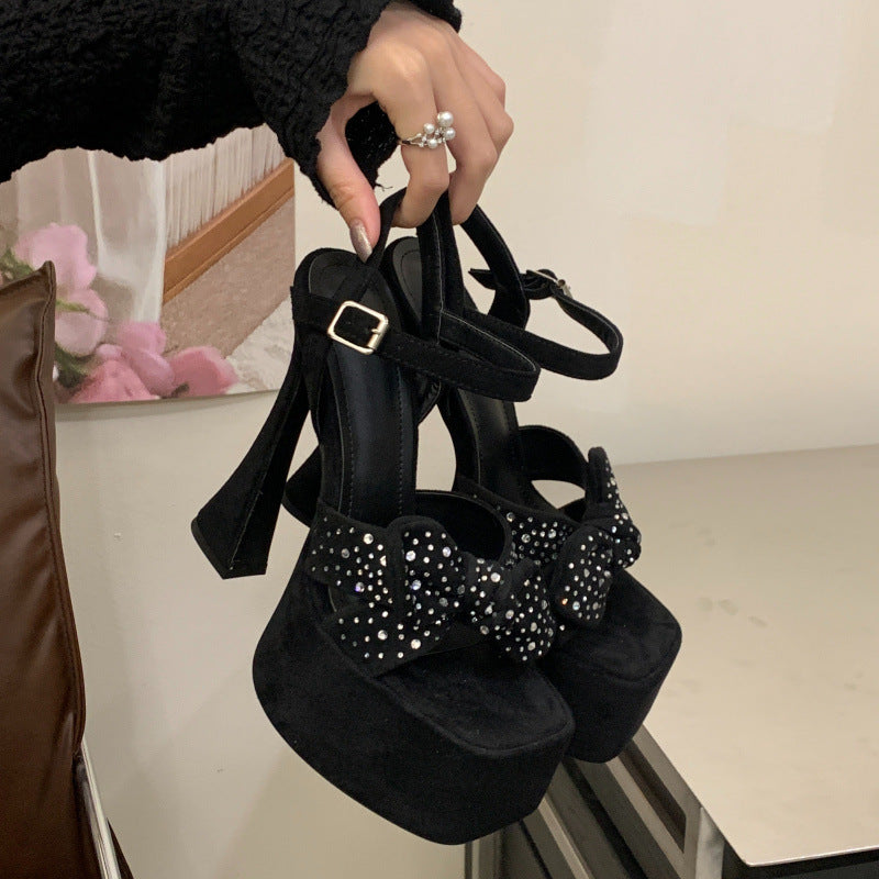 Stylish Square-toe Chunky-heeled Womens Heels for Comfort