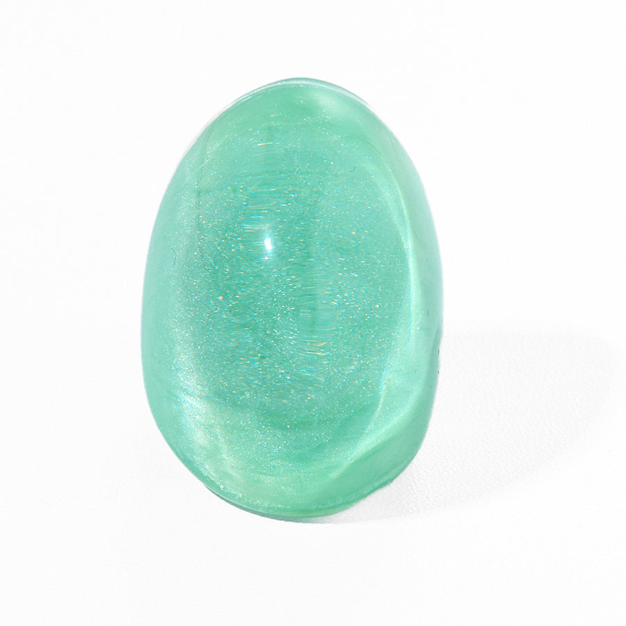 Zhang Oval Transparent Resin Ring for Unique Style