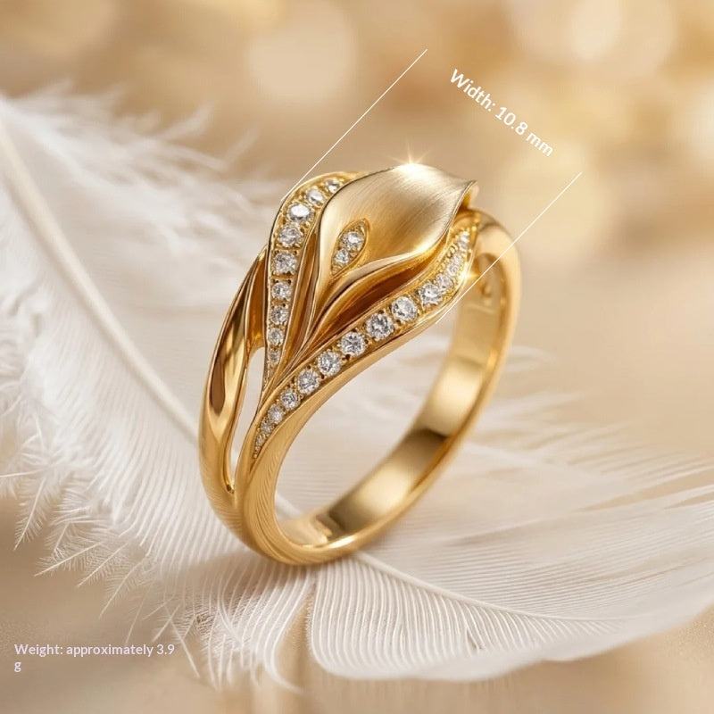 Zircon Flower Ring - Fashionable and Popular Finger Accessory