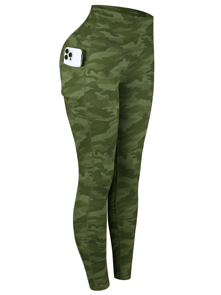 Solid-Color Side-Pocket Running and Yoga Pants for Comfort