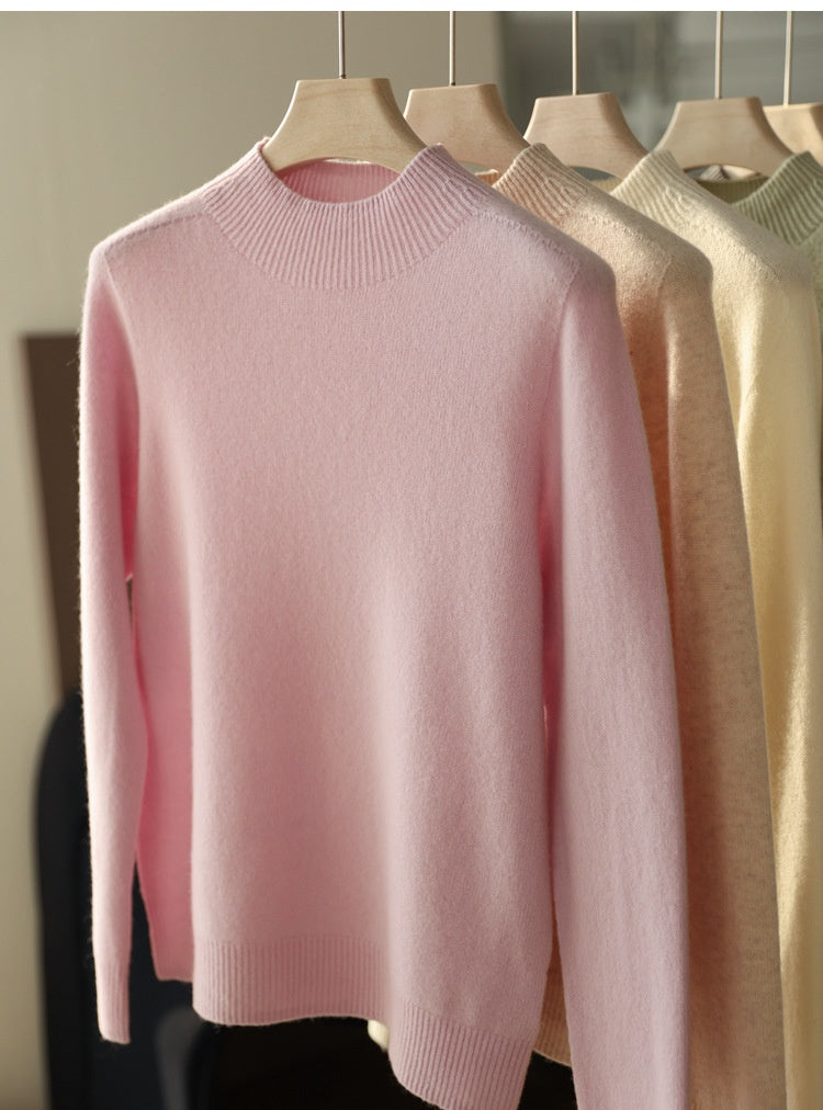 Wear Everywhere Versatile Seamless Wool Knit Sweater