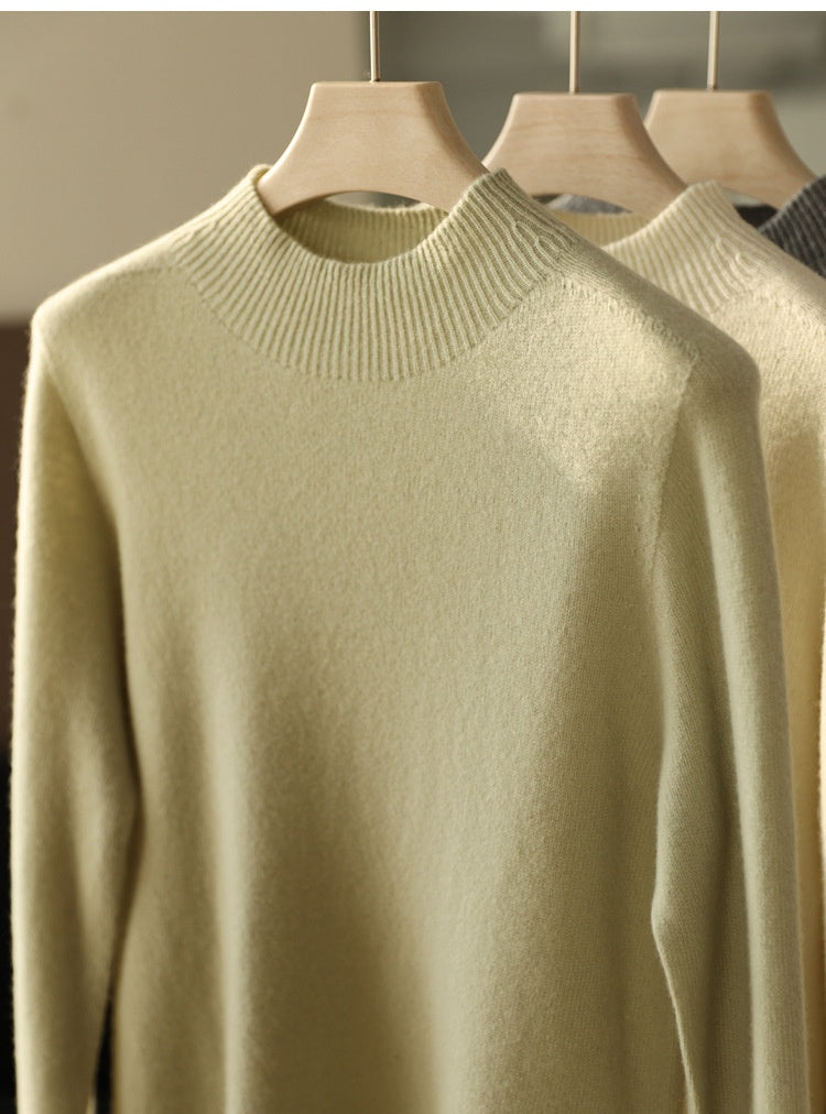 Wear Everywhere Versatile Seamless Wool Knit Sweater
