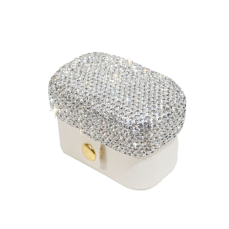 Rhinestone Ring Storage Box with Sparkling LED Lights