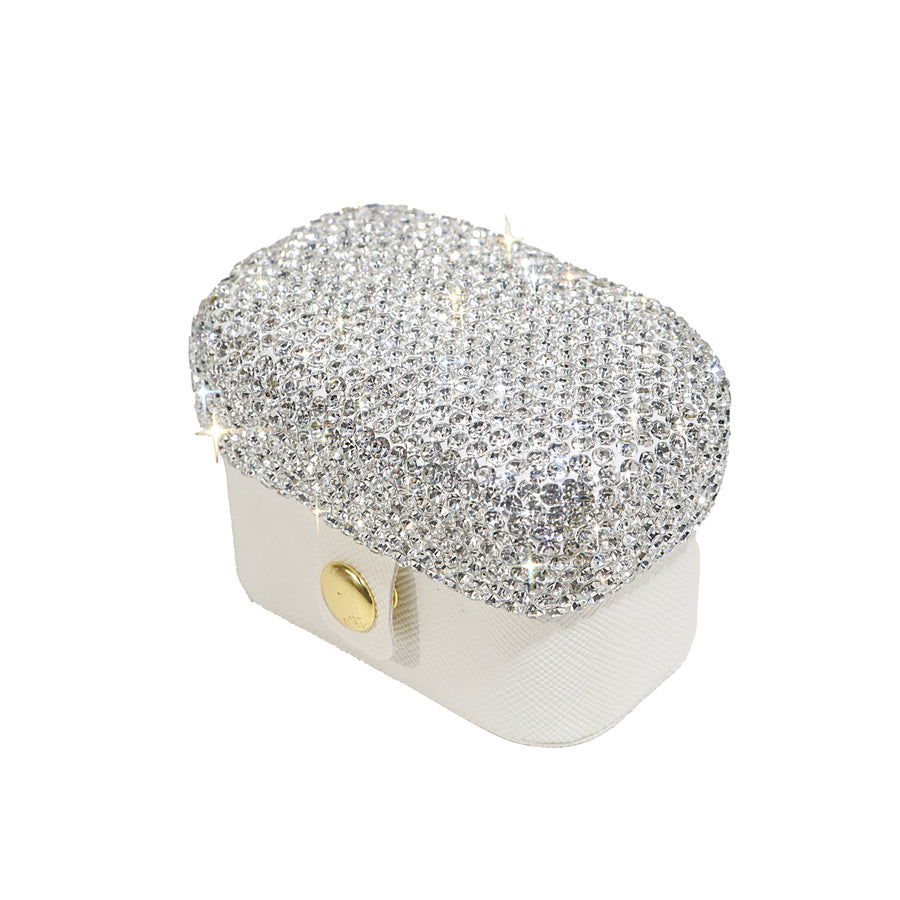 Rhinestone Ring Storage Box with Sparkling LED Lights