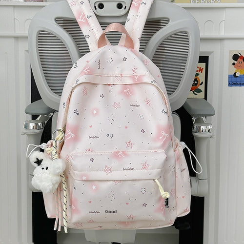 Simple Small Lightweight Shoulder Bag Casual Travel Backpack
