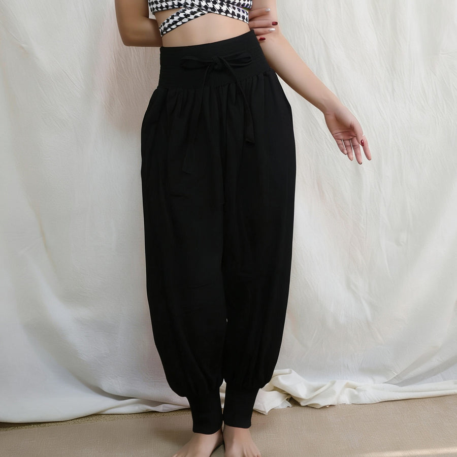 Retro New Chinese Style Yoga Tank Top Set with Bra Pads