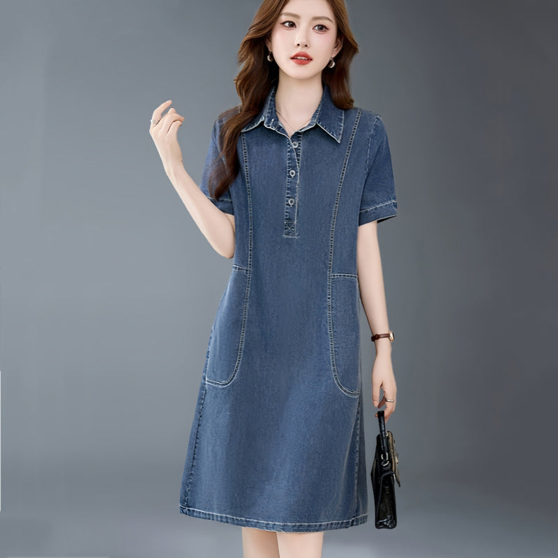 Womens Casual Lightweight Denim Dress for Everyday Style