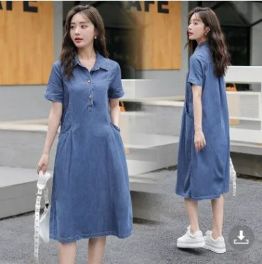 Womens Casual Lightweight Denim Dress for Everyday Style