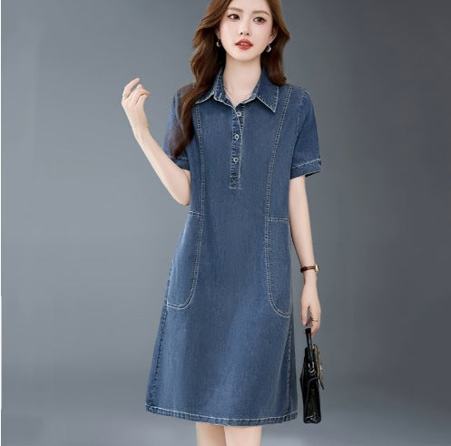 Womens Casual Lightweight Denim Dress for Everyday Style