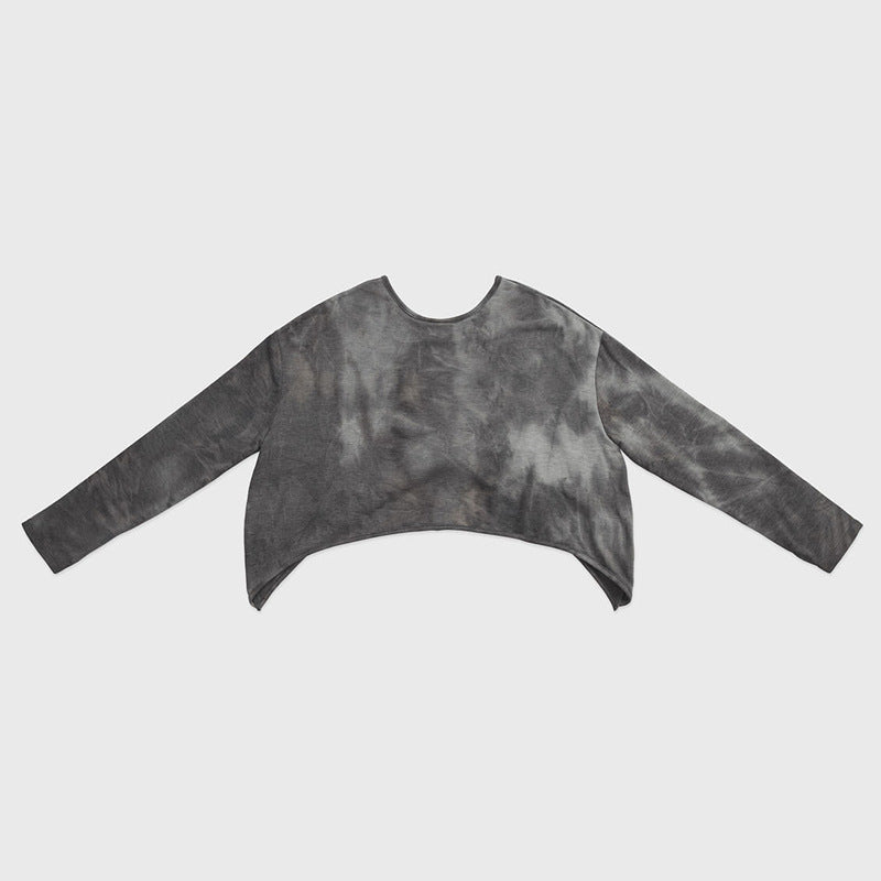 Tie-Dye Yoga Cover-Up Long-Sleeve T-Shirt for Women