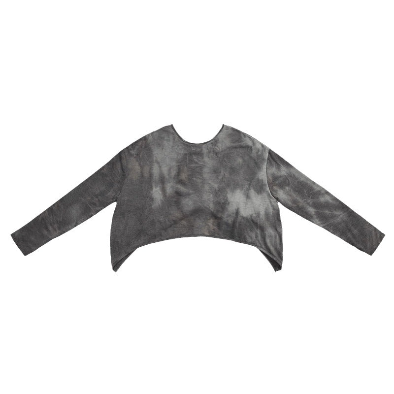 Tie-Dye Yoga Cover-Up Long-Sleeve T-Shirt for Women