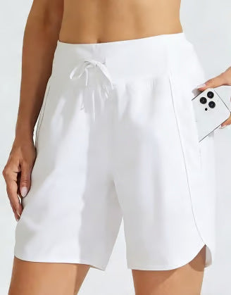 Casual Zipper Yoga Sports Shorts for Women
