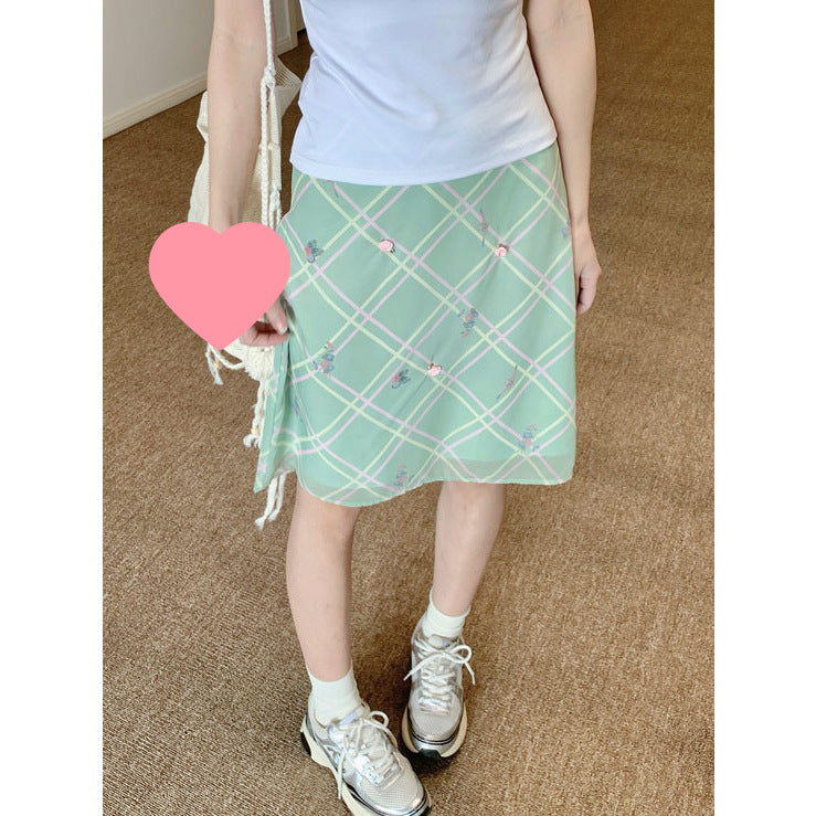 Floral High-waisted Mini Skirt for Women - Trendy & Chic