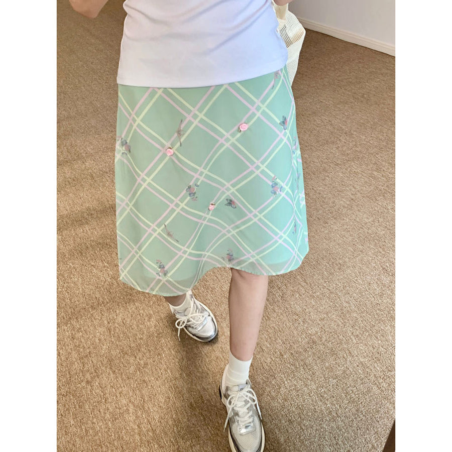 Floral High-waisted Mini Skirt for Women - Trendy & Chic