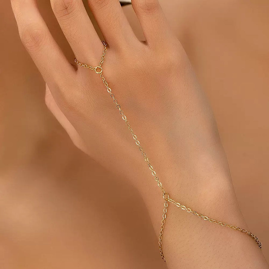 Womens Alloy Multi-layer Ring Chain for Elegant Style