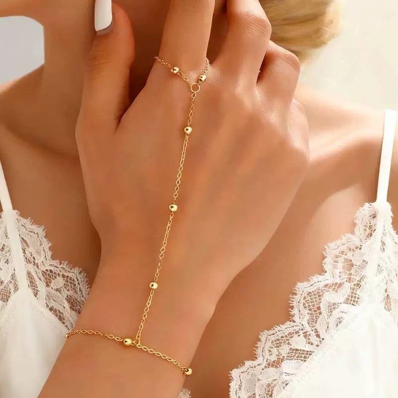 Womens Alloy Multi-layer Ring Chain for Elegant Style