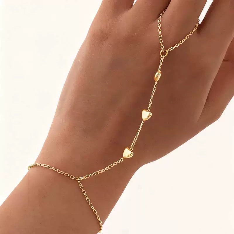 Womens Alloy Multi-layer Ring Chain for Elegant Style