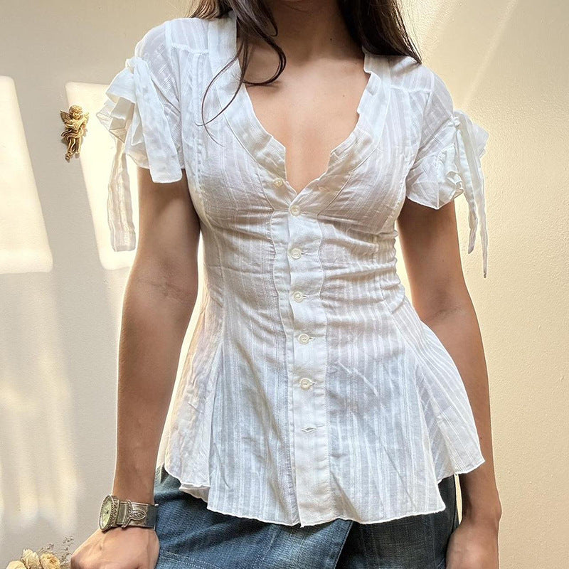 Womens Stylish Casual and Elegant Striped Top