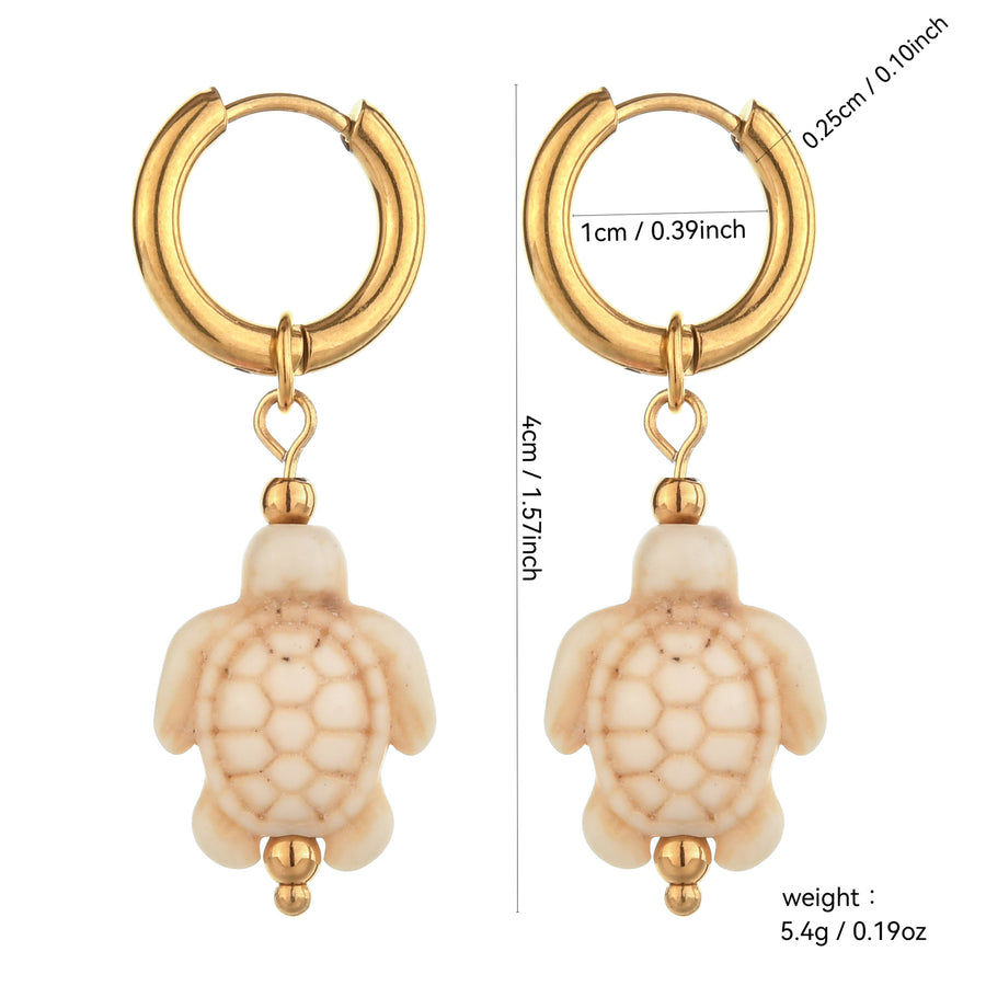 Lustrous Heart-Shaped Stainless Steel Earrings for Women