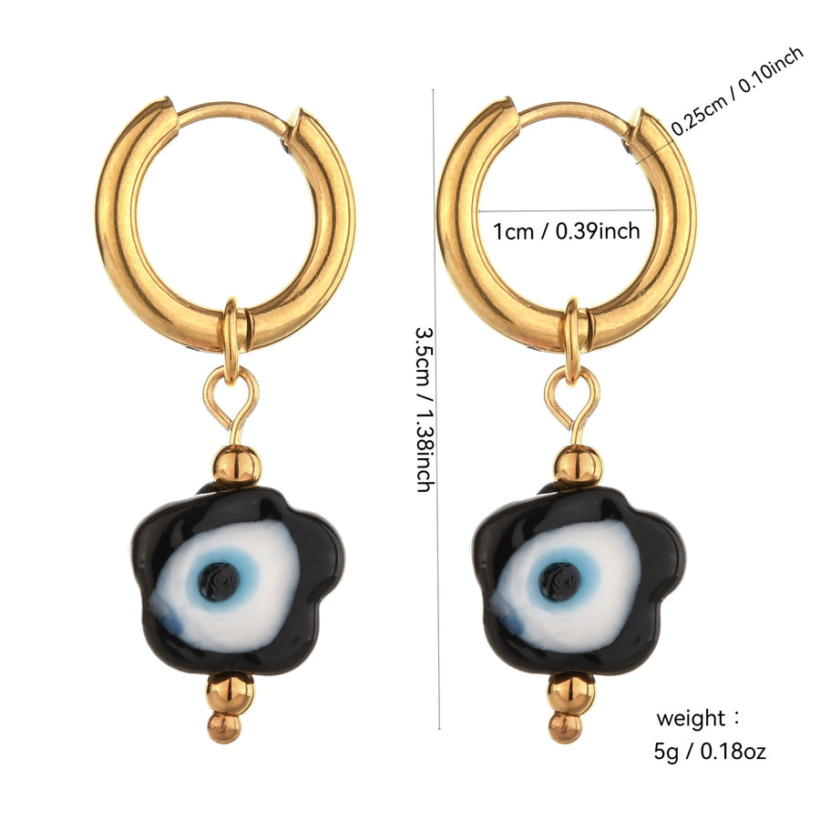 Lustrous Heart-Shaped Stainless Steel Earrings for Women