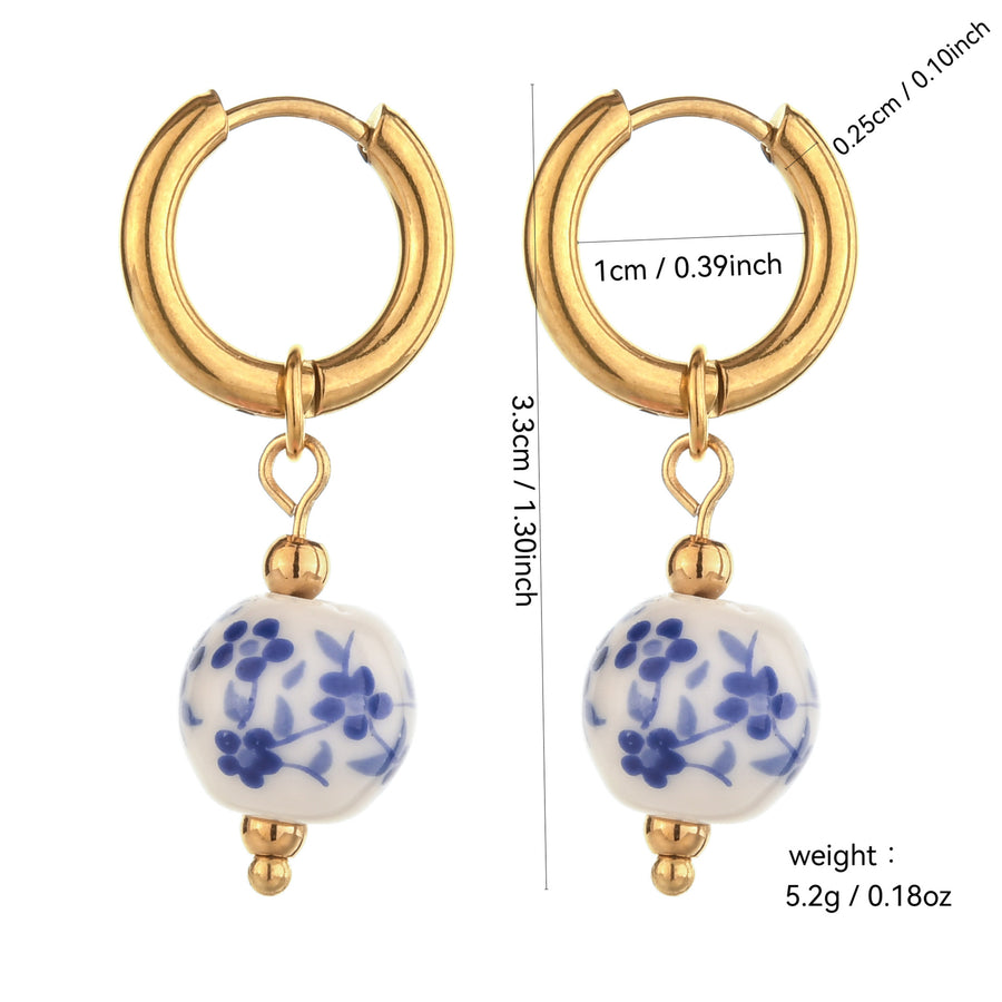 Lustrous Heart-Shaped Stainless Steel Earrings for Women