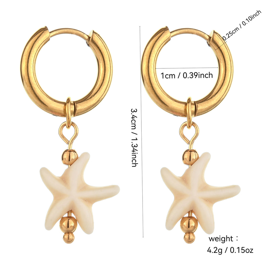 Lustrous Heart-Shaped Stainless Steel Earrings for Women