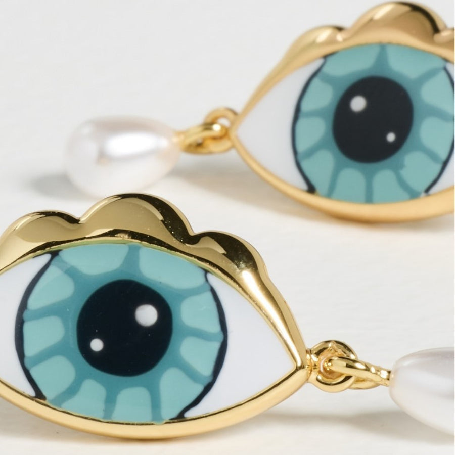 Stainless Steel Blue-eyed Pearl Earrings for Every Occasion