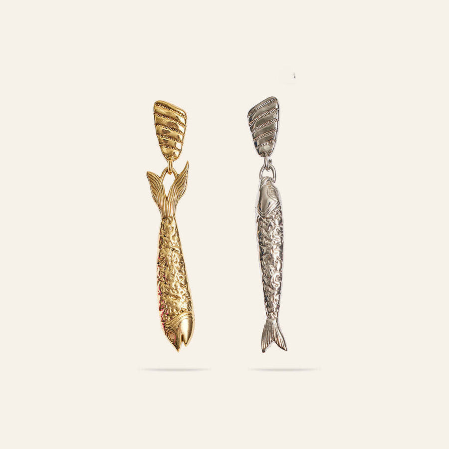 Long-style Artistic Stud Earrings in Stainless Steel