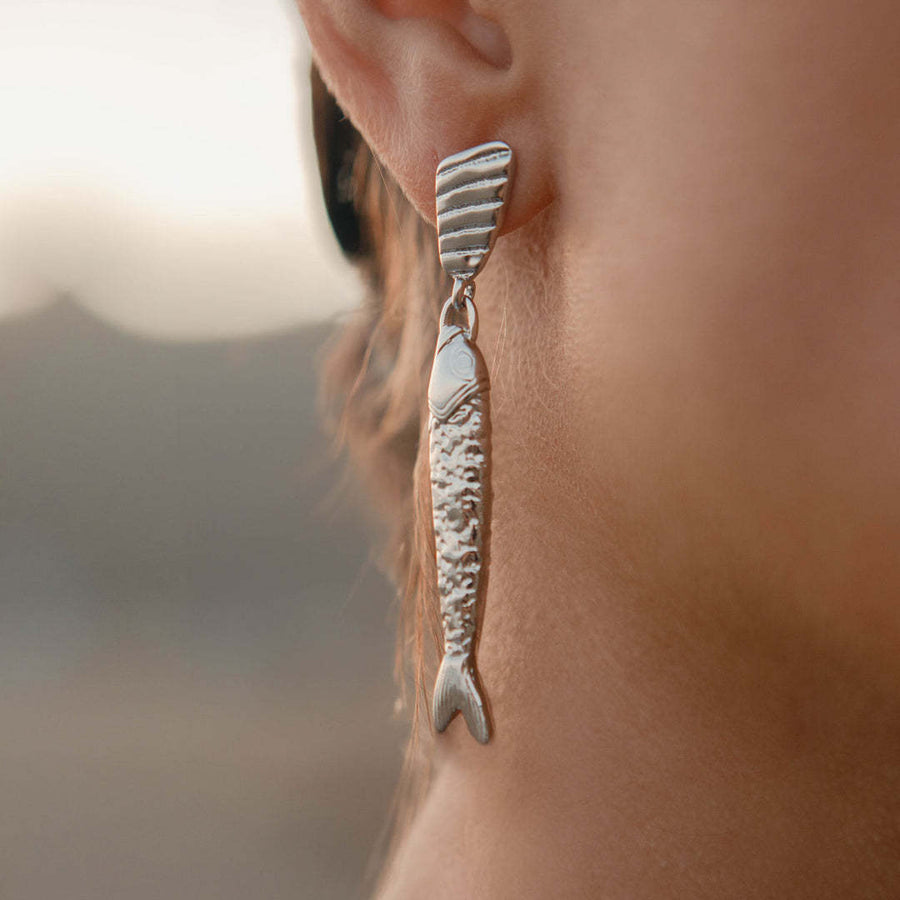 Long-style Artistic Stud Earrings in Stainless Steel