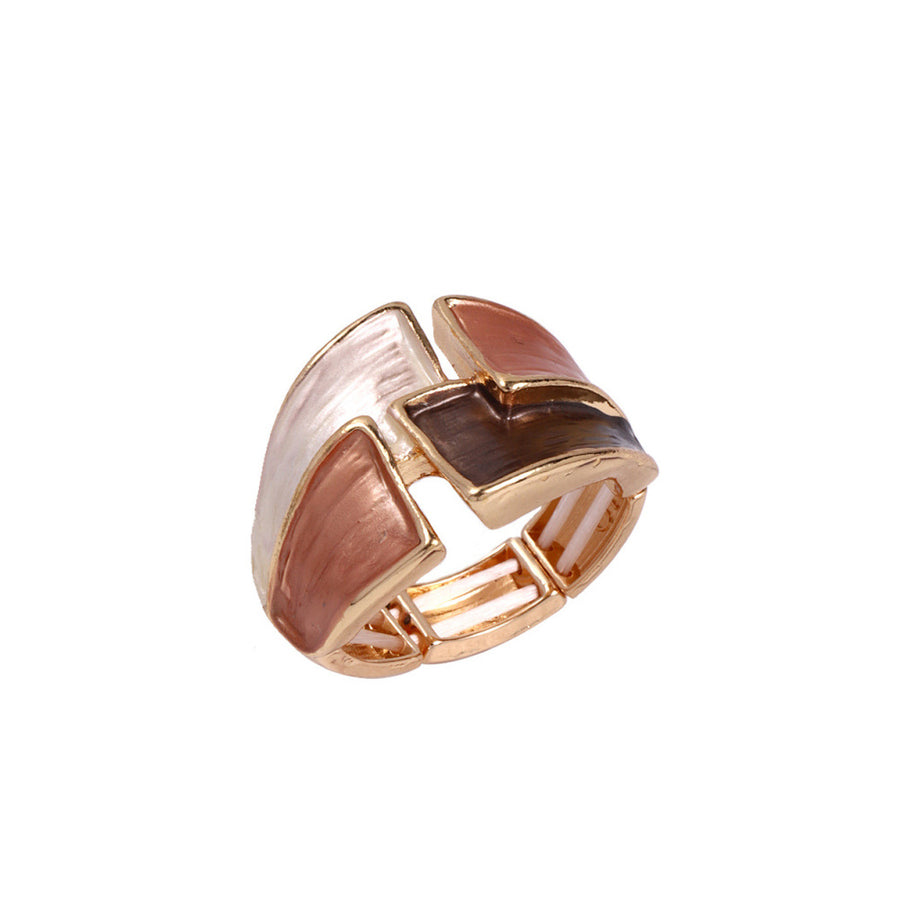 Womens Colorful Painted Oil Casual Ring for Every Occasion