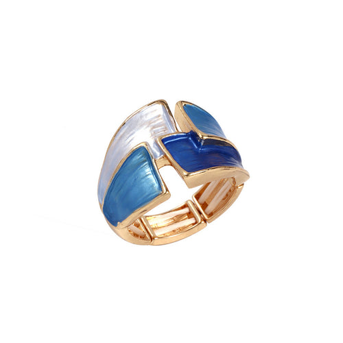 Womens Colorful Painted Oil Casual Ring for Every Occasion