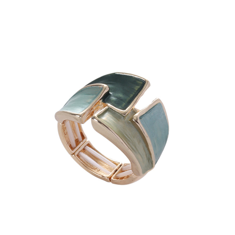 Womens Colorful Painted Oil Casual Ring for Every Occasion