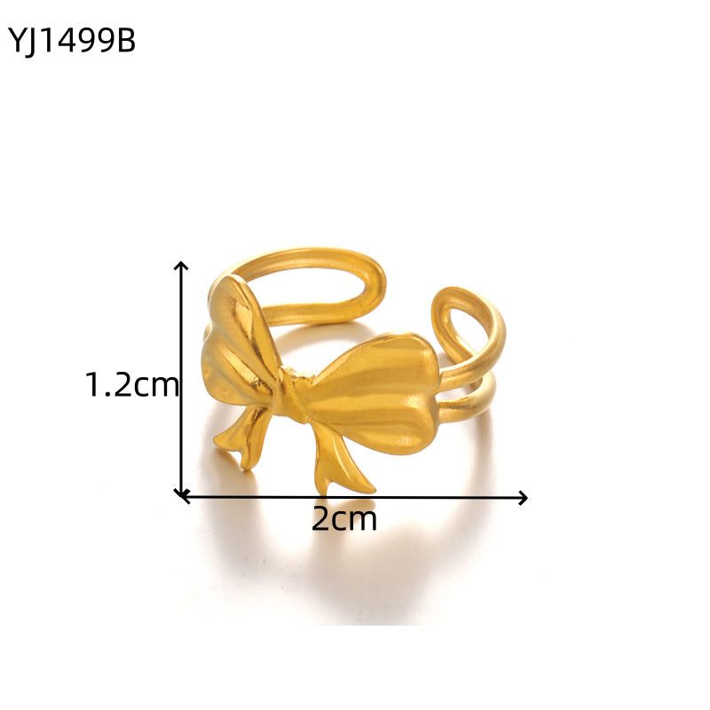 Irregular Geometric Stainless Steel Ring - Unique Style