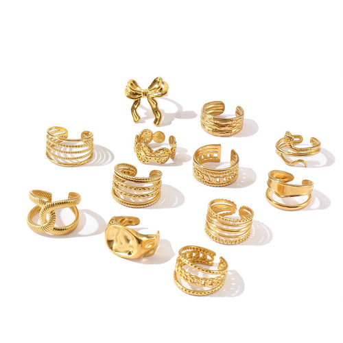 French-style Starsunmoon Ring for Women - Elegant & Unique