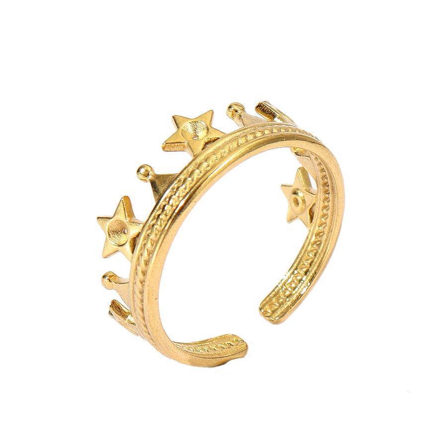 French-style Starsunmoon Ring for Women - Elegant & Unique