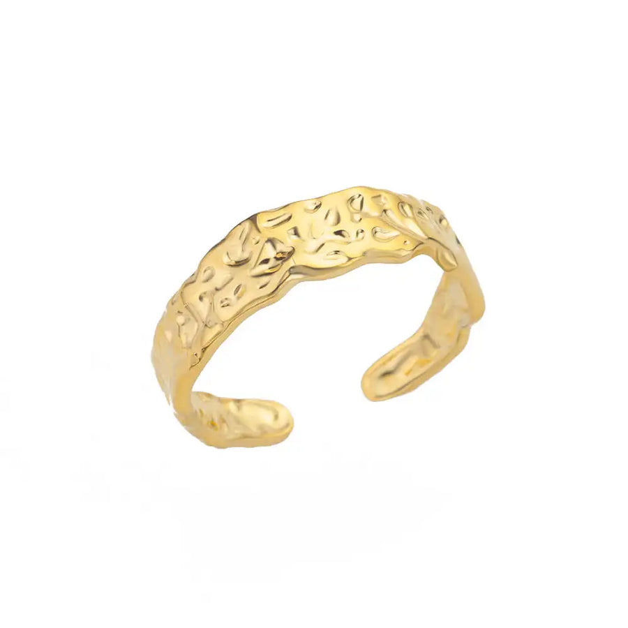 Irregular Wide Band Ring for Women - Unique Style