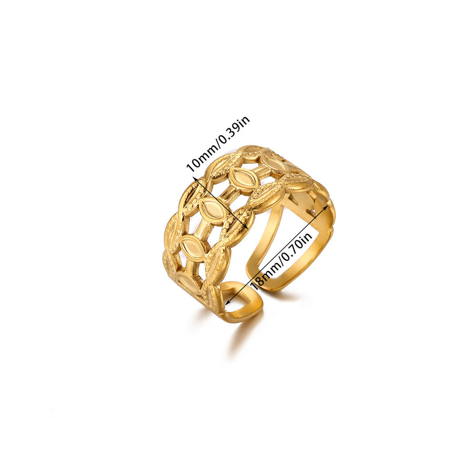 Creative Alien Big Wave Adjustable Ring for Women