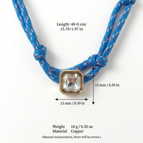 Double-Rope Knotted Layered Chain Necklace for Trendy Style
