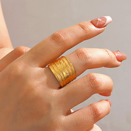 Adjustable Minimalist-style Stainless Steel Ring for Women