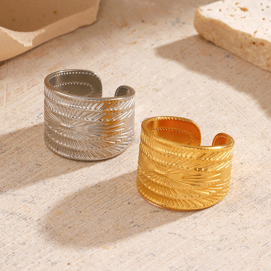 Adjustable Minimalist-style Stainless Steel Ring for Women