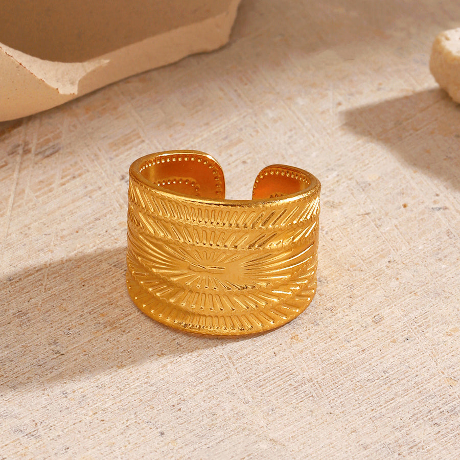Adjustable Minimalist-style Stainless Steel Ring for Women